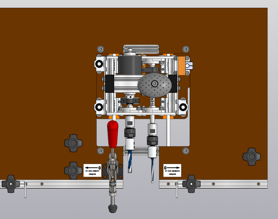 用于在家具坯料的末端钻孔两轴装置