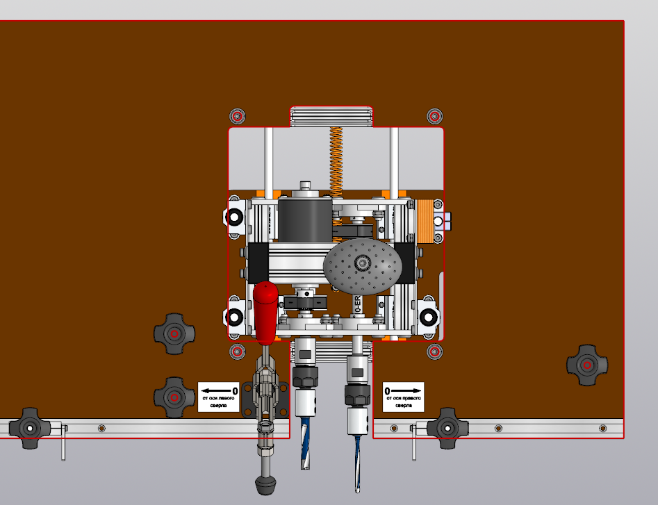 用于在家具坯料的末端钻孔两轴装置