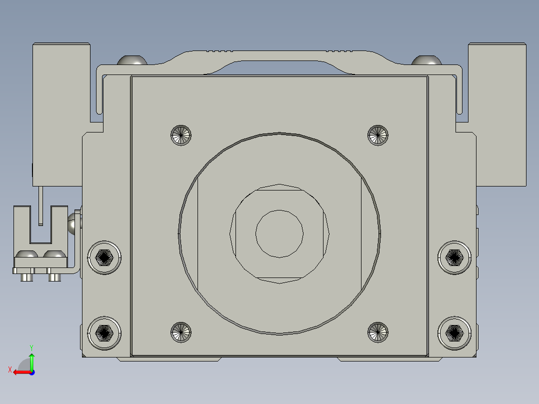 TPA-KNR-100E-2020C-L200A1-M-H40-N3线性模块铝制底座后视图