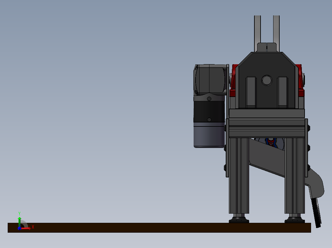 易拉罐压扁设备sw18前视图