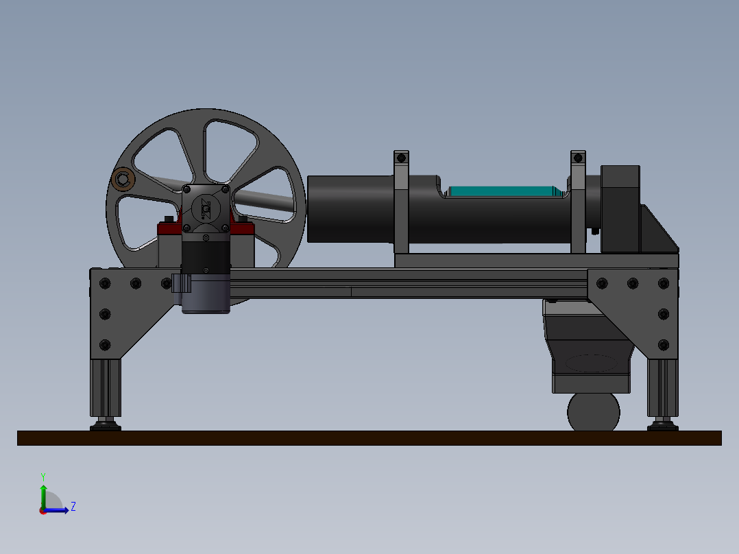 易拉罐压扁设备sw18左视图