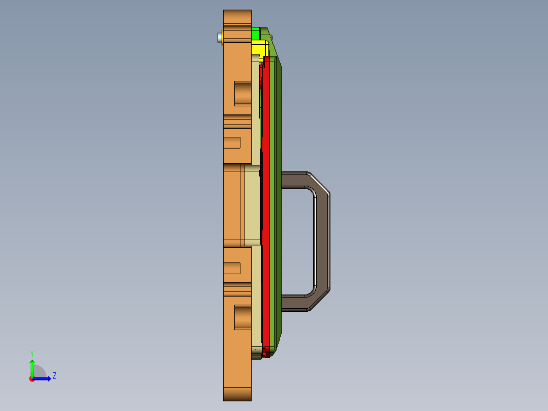 MS1-A-笔记本CNC工装夹具三维模型CNC6外形高光发丝-220921左视图
