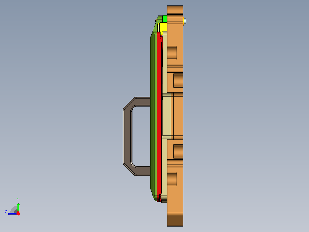 MS1-A-笔记本CNC工装夹具三维模型CNC6外形高光发丝-220921右视图
