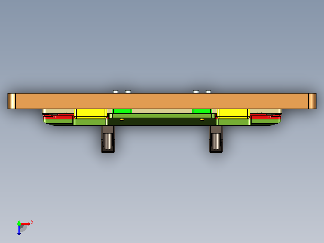 MS1-A-笔记本CNC工装夹具三维模型CNC6外形高光发丝-220921俯视图