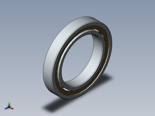 深沟球轴承(120)正等轴测缩略图