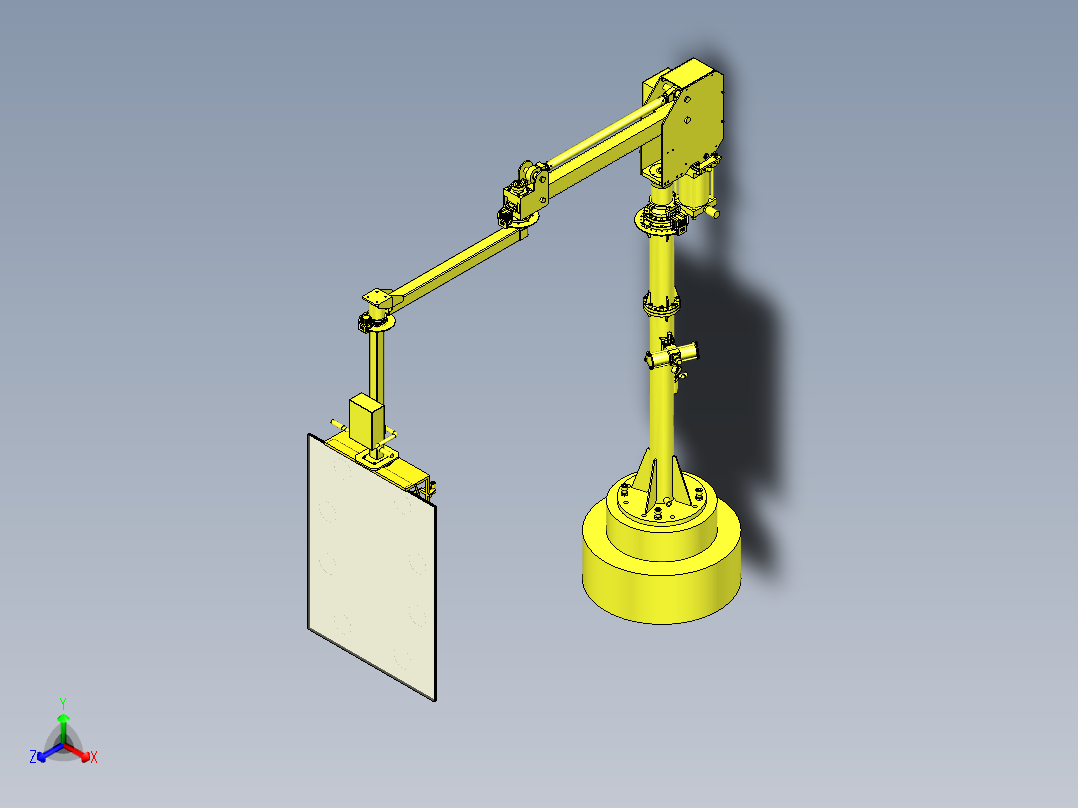 玻璃板的吸盘式助力机械手搬运