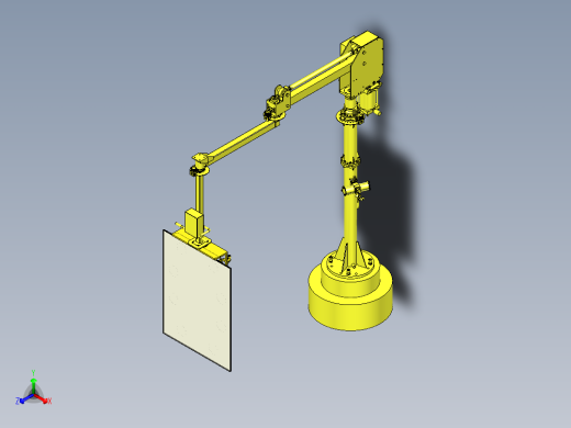 玻璃板的吸盘式助力机械手搬运