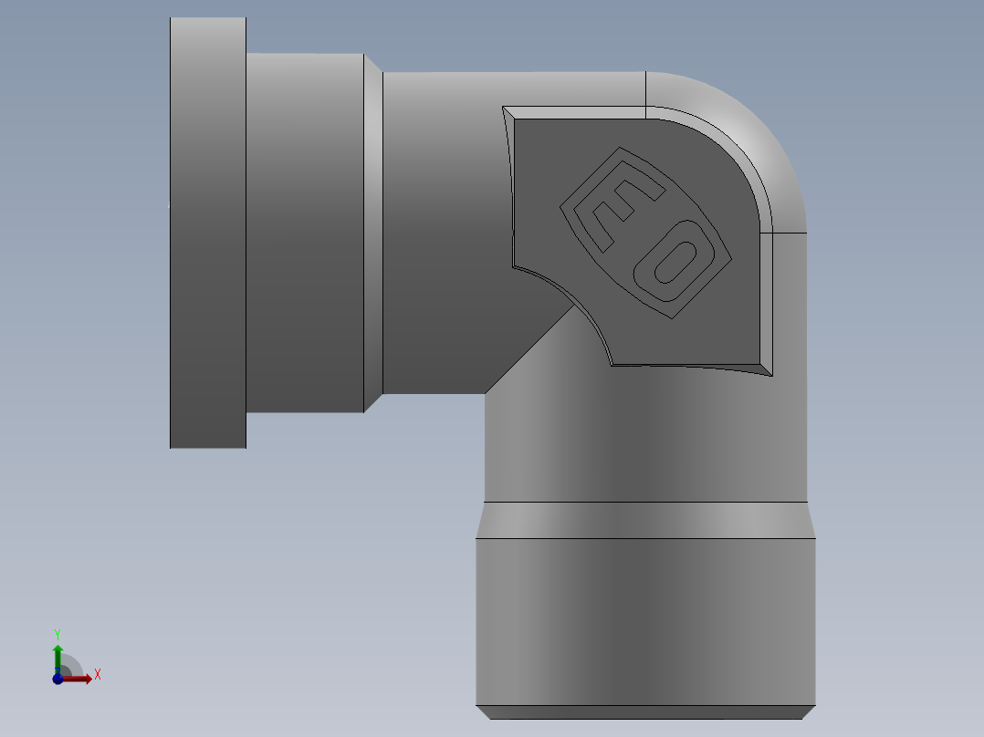 法兰接头、1DFL9-30-12前视图