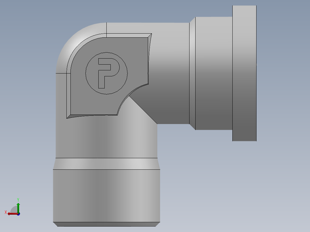 法兰接头、1DFL9-30-12后视图