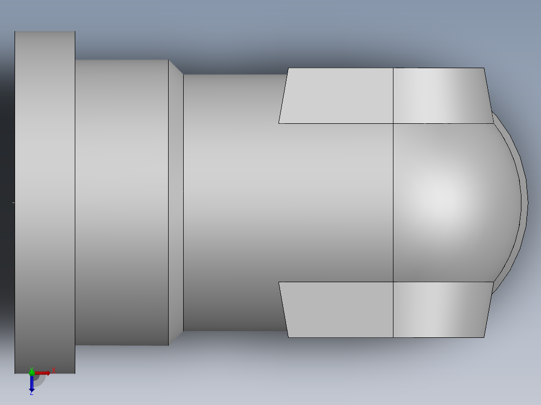 法兰接头、1DFL9-30-12俯视图