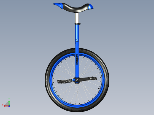 B2003979-单轮自行车独轮车后视缩略图