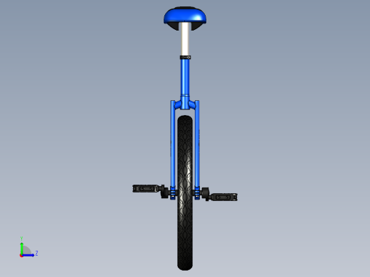 B2003979-单轮自行车独轮车左视缩略图