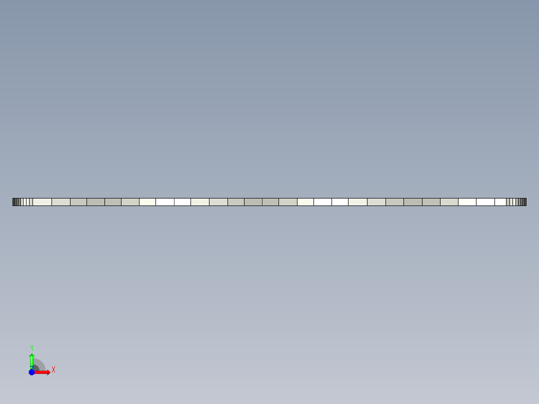 偏转桁架前视图