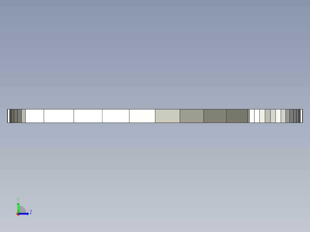 偏转桁架左视图