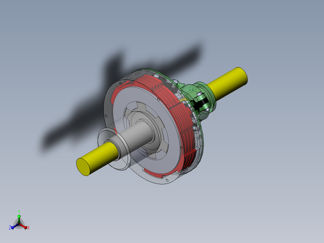 离合器(44)正等轴测图