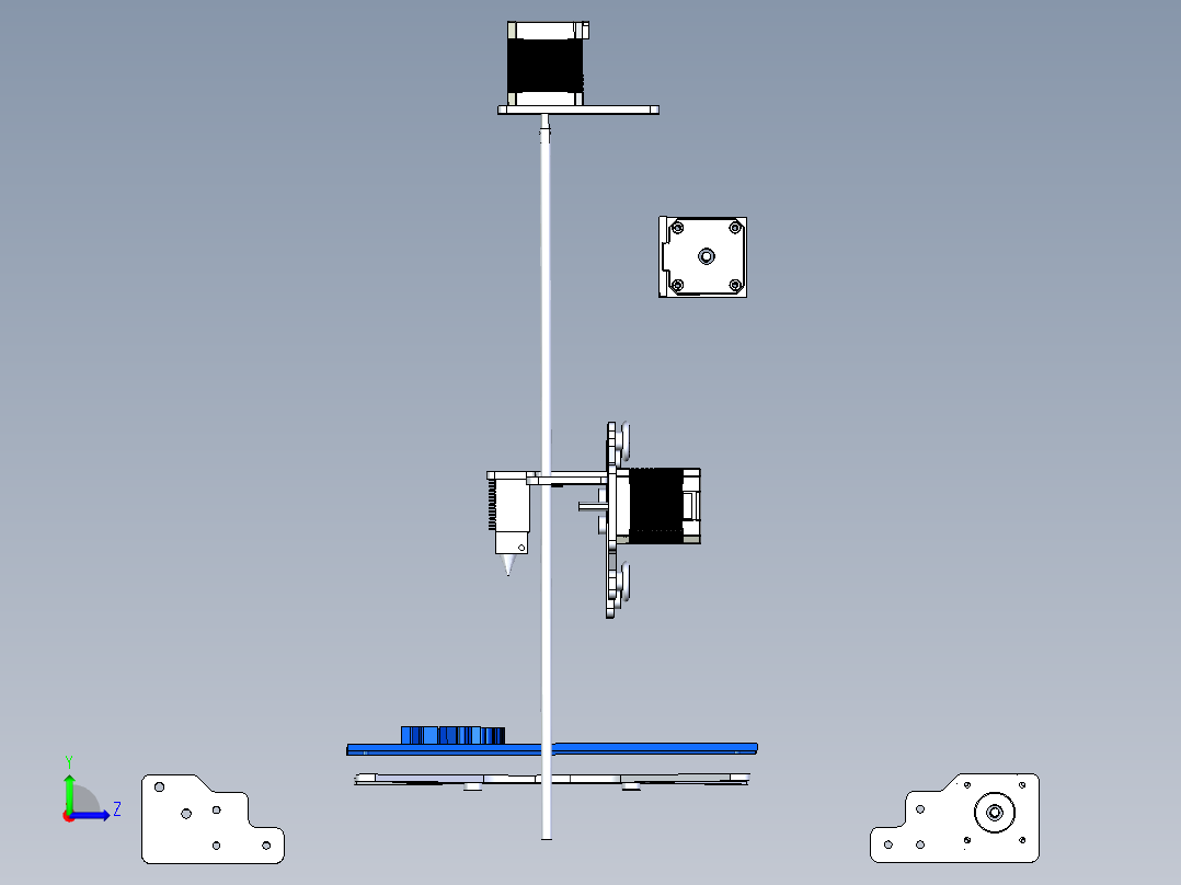 B3003836-XYZ三轴线运动组件左视图