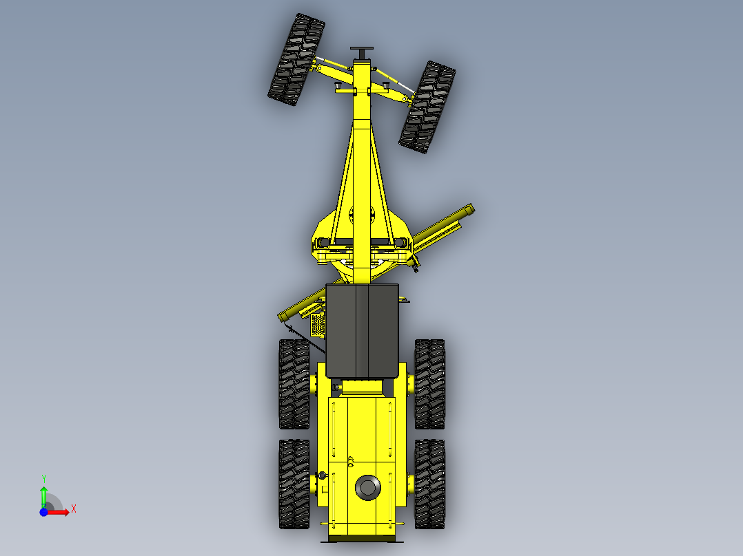 工程机械平地机前视图