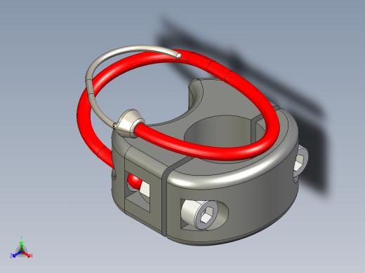 D25mm 管的抓钩 (D30mm) 安装座