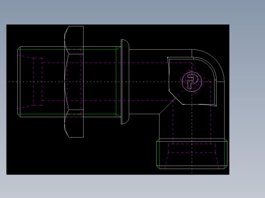 PARKER管接头EO Bulkhead elbow WSV20SOMD71(16)_back