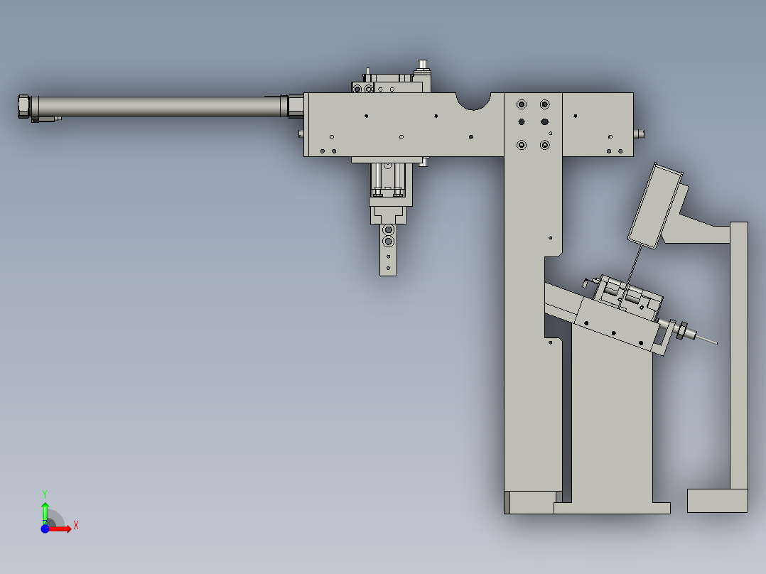 F-YBA204DH-不良品流出机构前视图