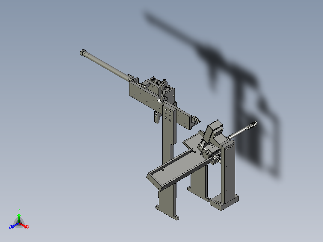 F-YBA204DH-不良品流出机构正等轴测图