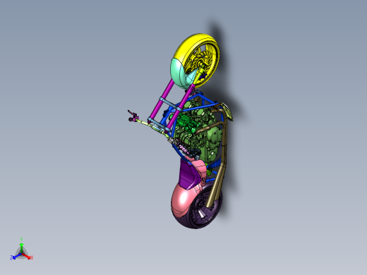 新复古美学的摩托车