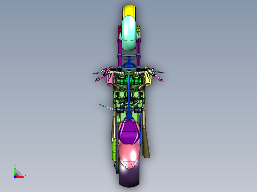 新复古美学的摩托车前视缩略图