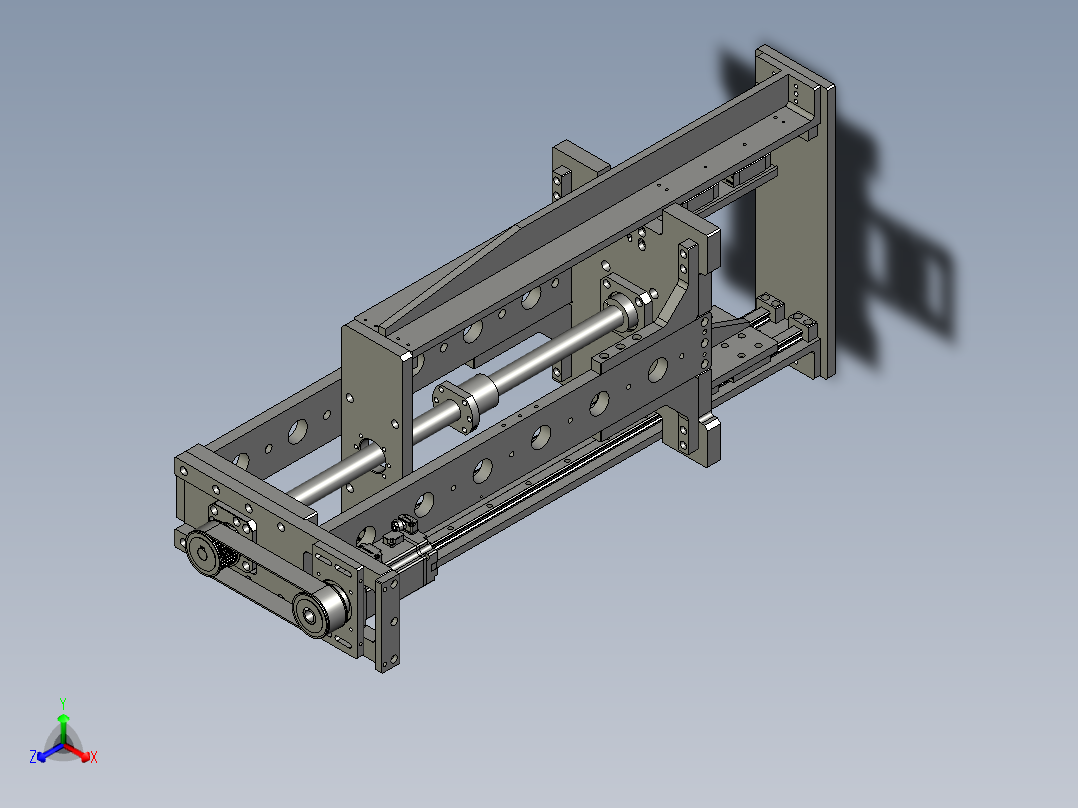 A+A-HHC02-044提升机Z轴组件三正等轴测图