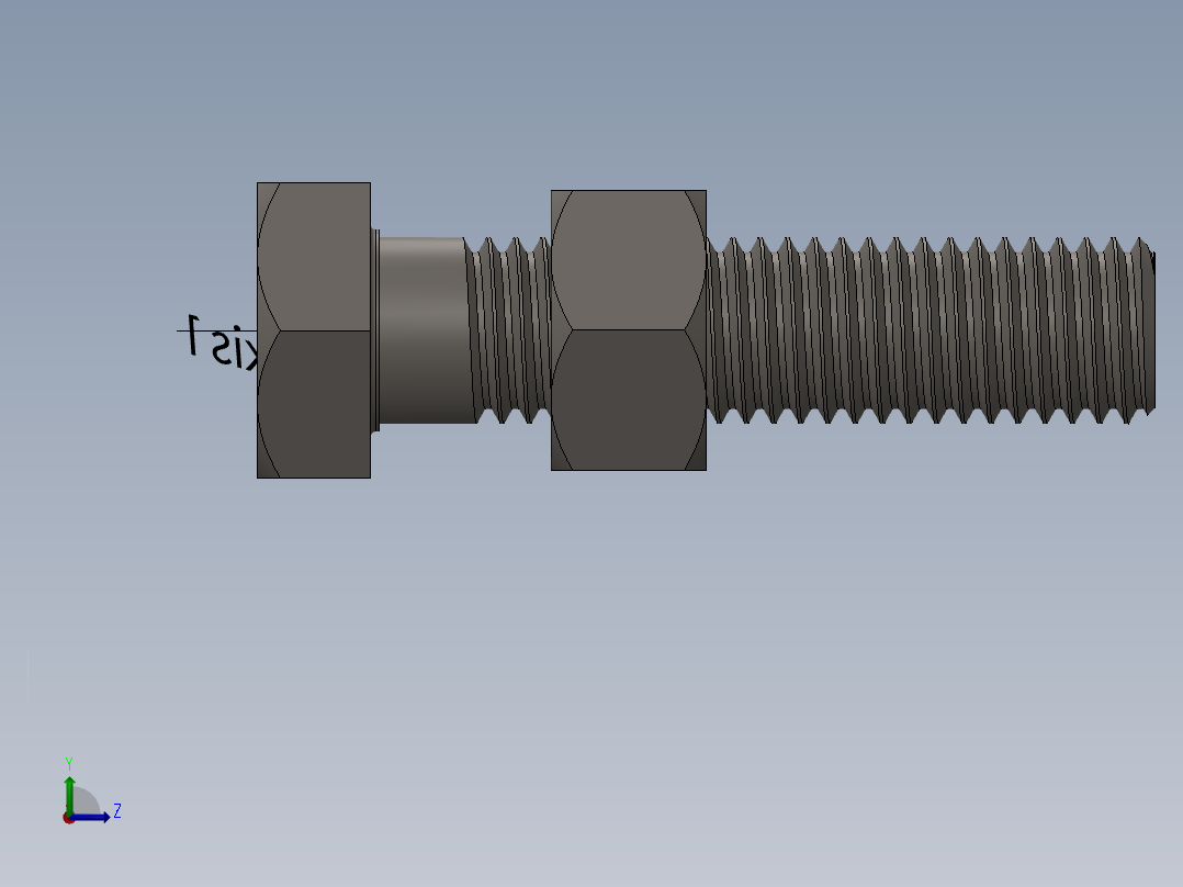 A0004038-六角螺栓和螺母 (M12 × 1.75 × 50)左视图