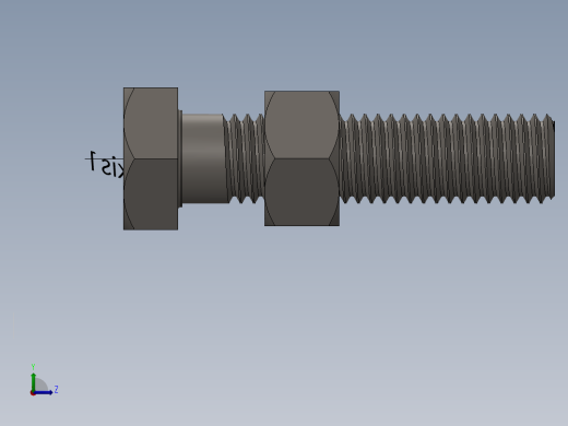 A0004038-六角螺栓和螺母 (M12 × 1.75 × 50)左视缩略图