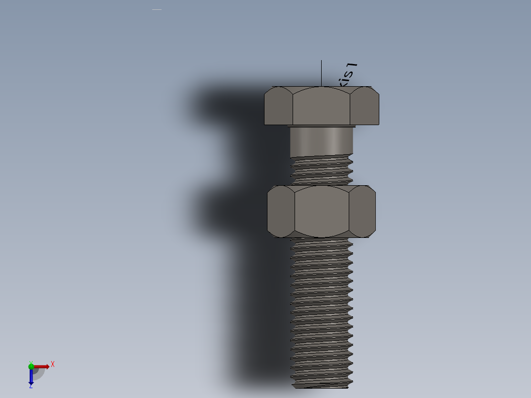 A0004038-六角螺栓和螺母 (M12 × 1.75 × 50)俯视图