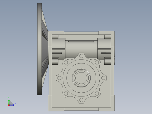 ANMRV030-090型蜗轮蜗杆减速机NMRV06310SS190B5B3YE2-11-4PBMG2_NMRV左视缩略图