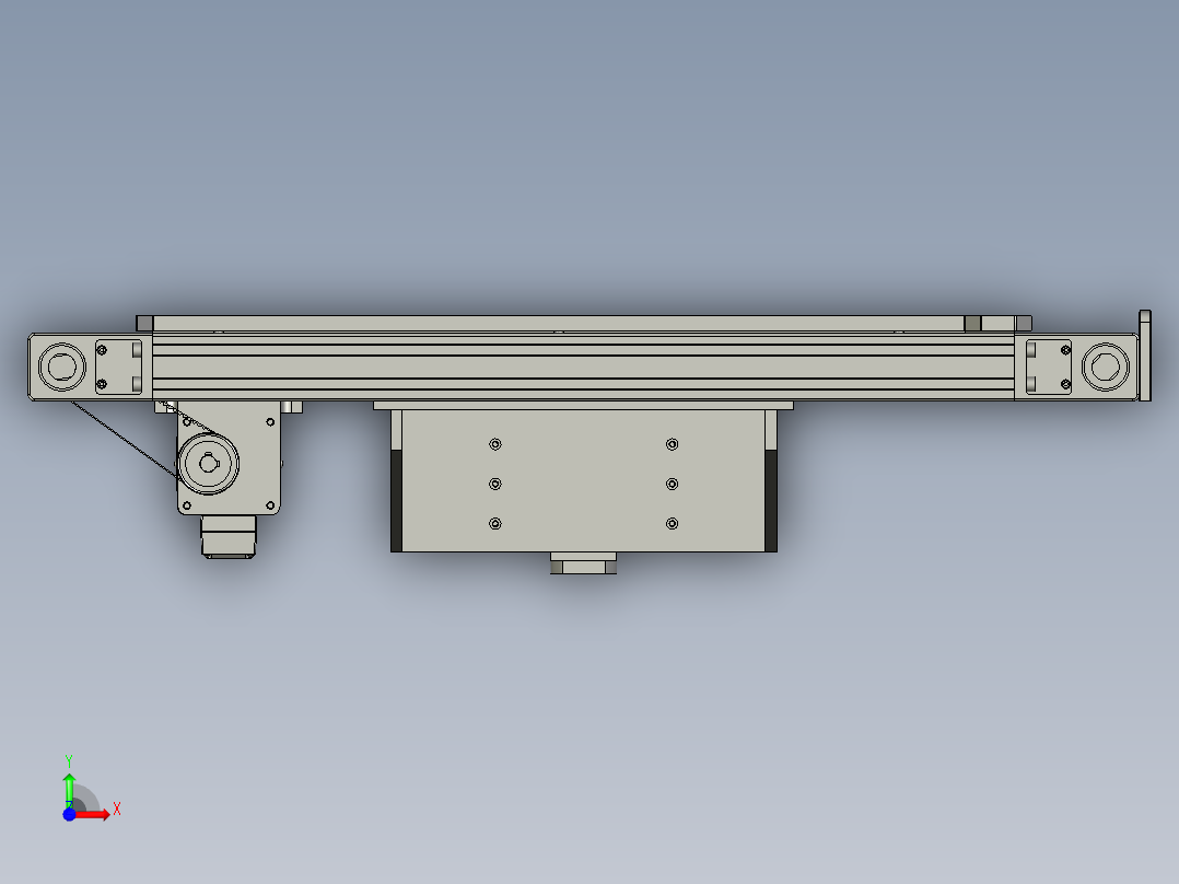 托爪模组滑块装配前视图