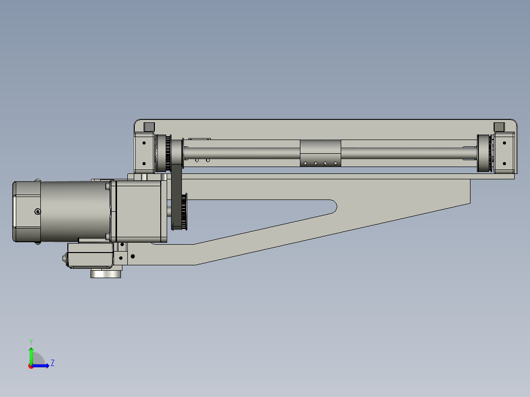 托爪模组滑块装配左视图