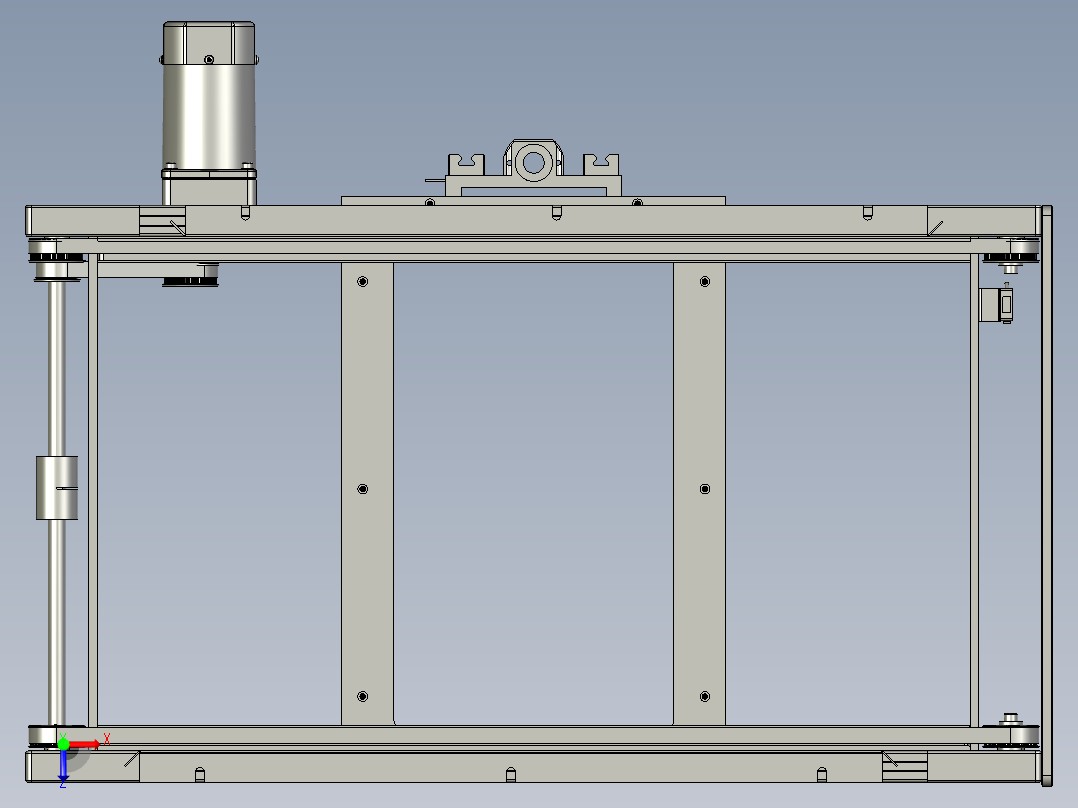 托爪模组滑块装配俯视图