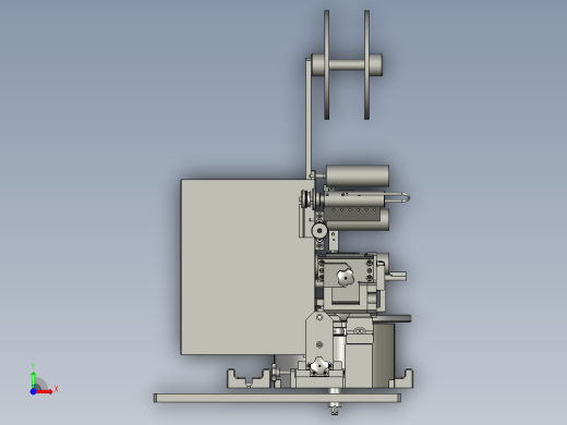 半自动裁切平面贴膜机前视缩略图