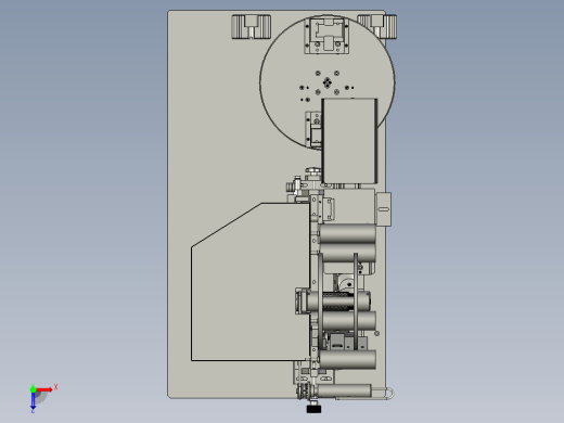 半自动裁切平面贴膜机俯视缩略图