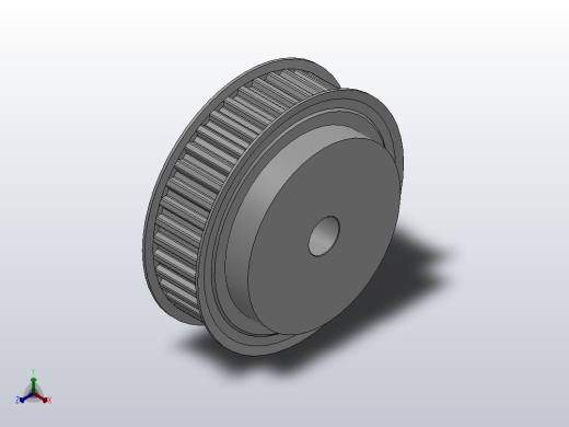 小凸缘型梯形齿同步带轮T10型_ST10DC-40-30-dc20-A