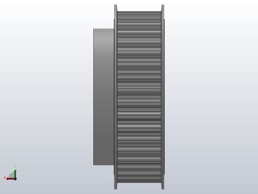 小凸缘型梯形齿同步带轮T10型_ST10DC-40-30-dc20-A后视缩略图