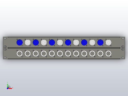 带中性连接器的面板前视缩略图