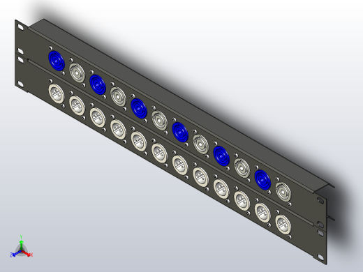 带中性连接器的面板正等轴测缩略图