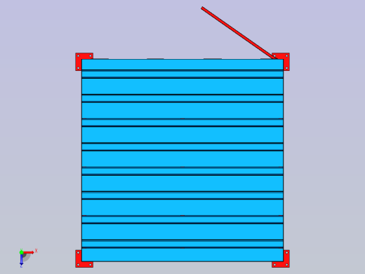 电箱防护棚（不带帽檐）俯视缩略图