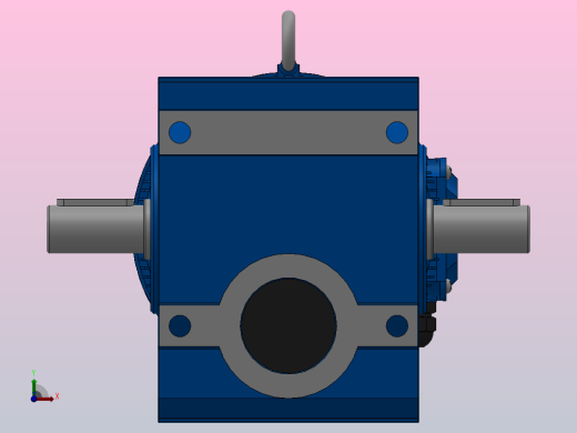 S37底脚轴伸式安装斜齿-蜗轮蜗杆减速机S37-Y0.18-4P-10.27-M1-0°-A+B前视缩略图