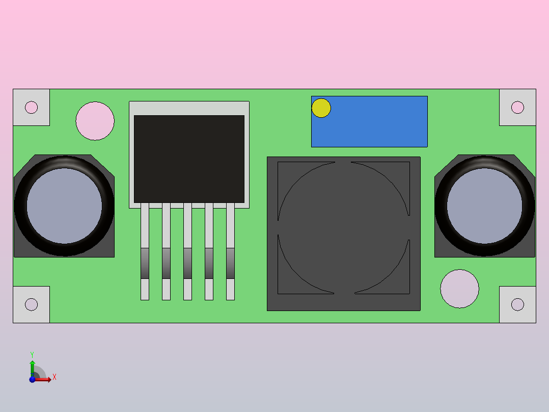 降压转换器前视图