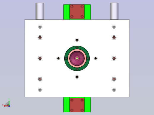 精致水壶模具设计后视缩略图