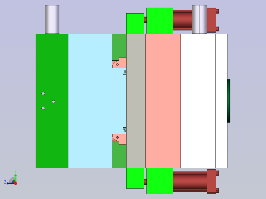精致水壶模具设计右视缩略图