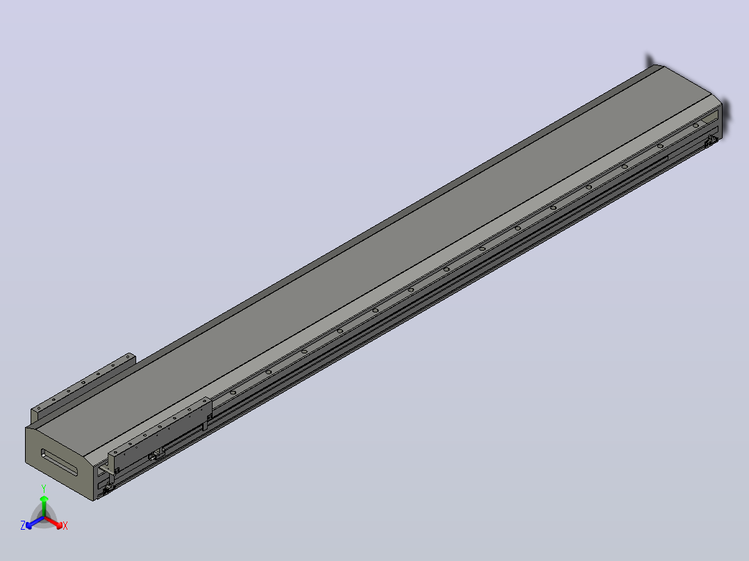 直驱直线电机轴TPA-LNP-230D-P33-L1680-C-1-3-C-10-N3(磁栅尺)正等轴测图