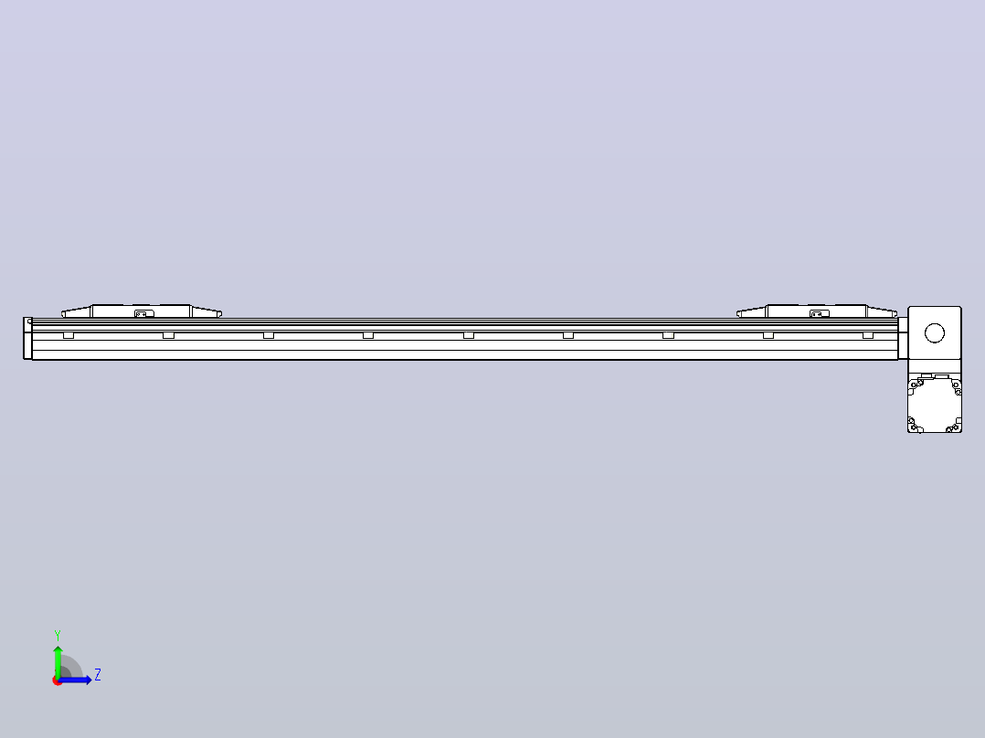 皮带直线轴双滑块型TPA-GCBS-150-P80-L375-RP-M75-N3左视图