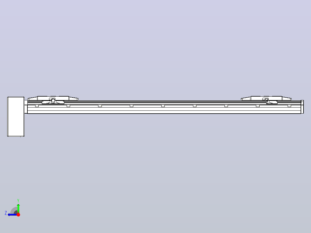 皮带直线轴双滑块型TPA-GCBS-150-P80-L375-RP-M75-N3右视图