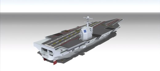 福特级超级航空母舰的全尺寸模型缩略图